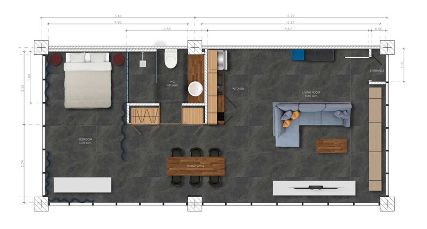 From Empty Office to Unique Home — project image