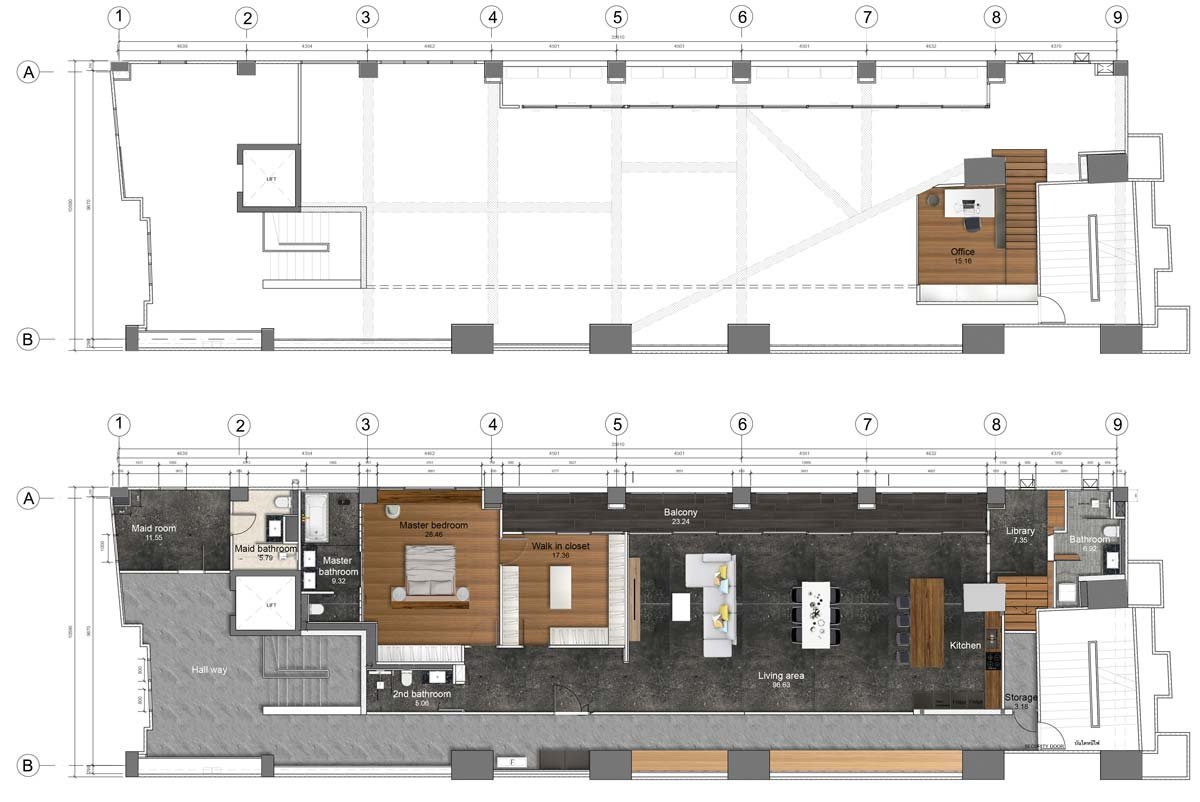Floorplan of the Chocolate Factory Loft conversion